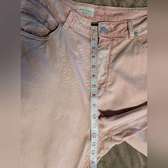 Pilcro Anthropologie Cuffed Oversized High-Rise Wide-Leg Jeans - Size 31P - Picture 9 of 17